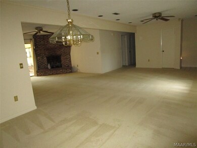 Open floor plan looking from formal dining area