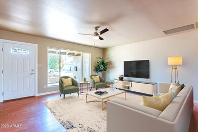 Virtually Staged Family Room