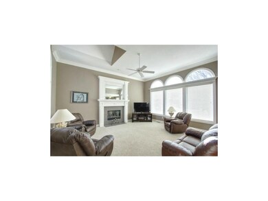 The family room radiates hospitality and charm sho