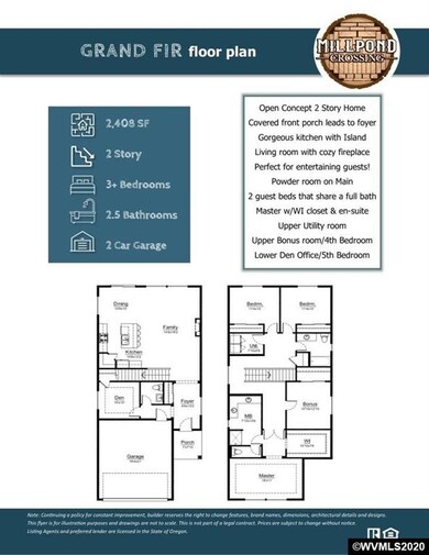 Photos are of a previously built home and for exam