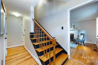Beautiful hardwood floors and staircase