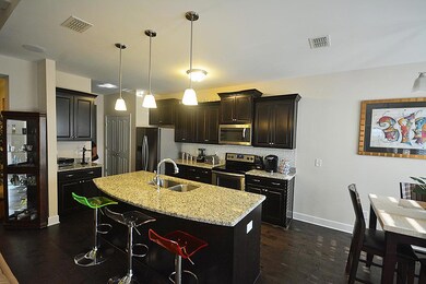 Large kitchen island with seating