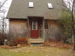front view of cabin
