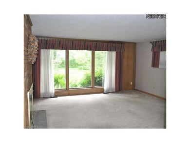 Living room, view 2 overlooking back yard.