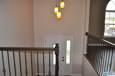 Looking down to foyer