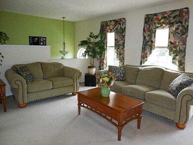 Living Room. Living room is open to entry and stai