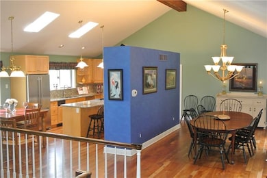 Kitchen with granite counters, stainless steel app