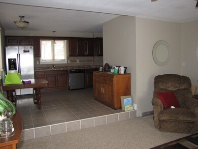 sunken-in family room