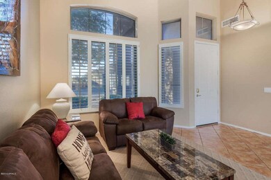 Front room with plantation shutters