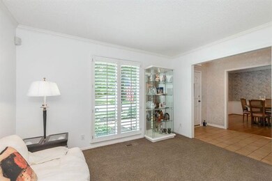 Formal living room with plantation shutters!