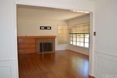 View from formal dining room to living room