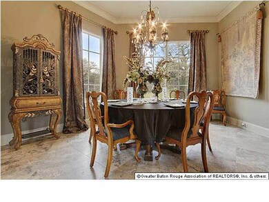 Formal Dining area next to front foyer shows off t
