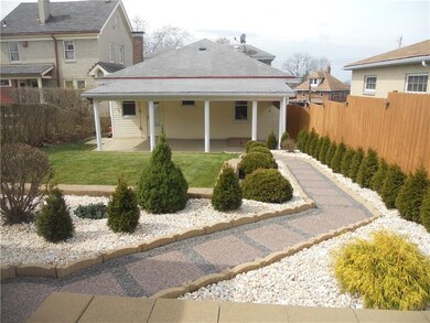 Backyard with Covered Porch