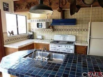 Colorful kitchen.