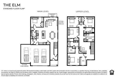 The brand new Elm floor plan!  Sure to be a favorite with five bedrooms, one on the main level and a loft!