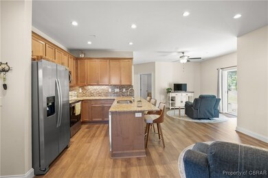 Kitchen Open To Living Area