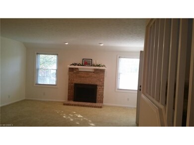 Large living area with gas log fireplace