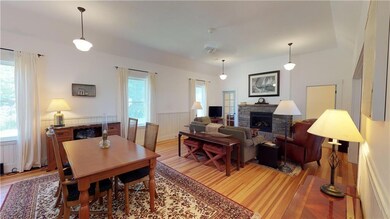 Dining room and living room have...