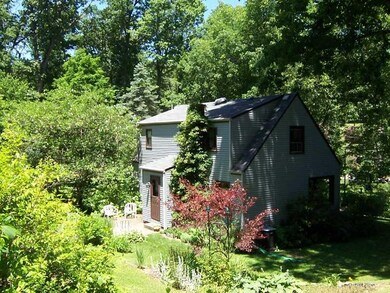 View. Very private patio surrounded by plantings.