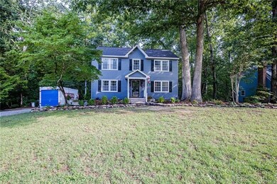 The home is set on a cul-de-sac lot that measures 