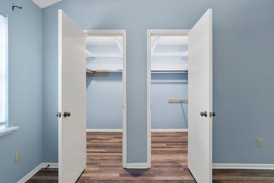 Primary Bedroom double closet.