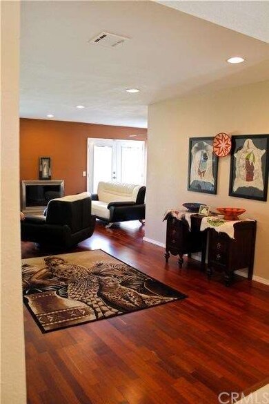 hardwood flooring in family room