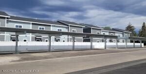 Covered parking area
