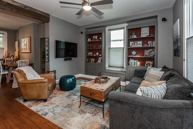 Open flow and floor plan makes entertaining a breeze.  Built-in bookshelves and beautiful features!