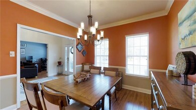 Stunning Dining Room with Wooden style floors.