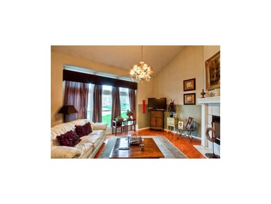 LARGE & INVITING LIVING ROOM w/fireplace & vaulted