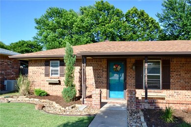 Front door and front landscaping.