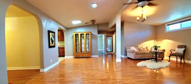 Great room library to left