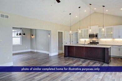 Large Island and Quartz Counter Tops with Upgraded