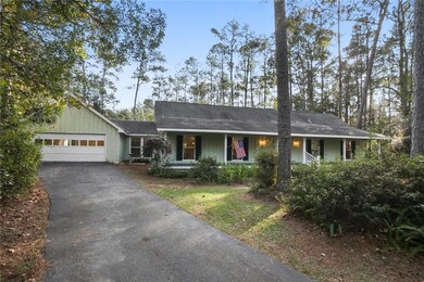 Attached double car garage