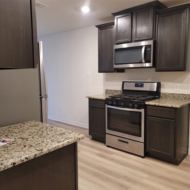 Matching Kitchen gas stove and oven and microwave