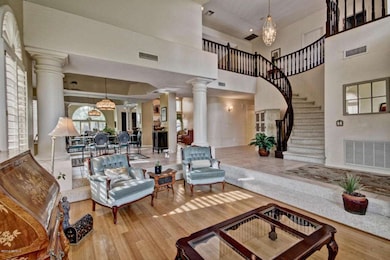 Formal Living Room, Sweeping Staircase