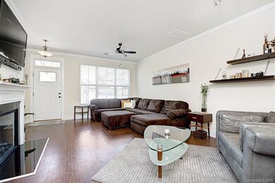 Great Room has gorgeous wood flooring
