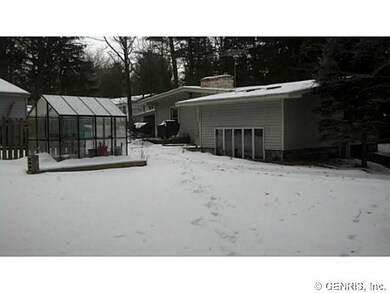 Yard/Garden. back of house, green house. There is 