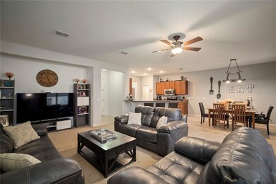 Open concept floor plan