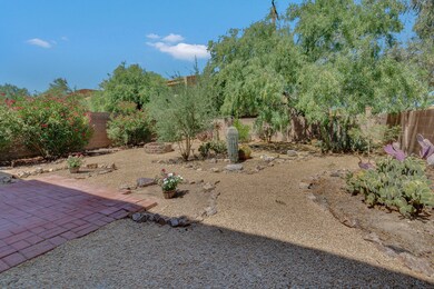 spacious backyard