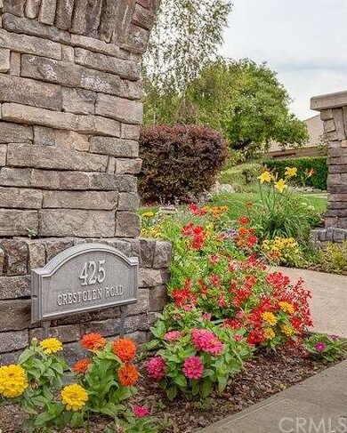 Rock Columns & Manicured Walkway