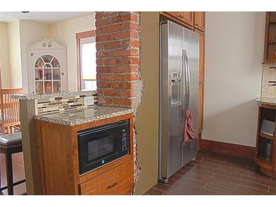 Kitchen. Check out the exposed brick!