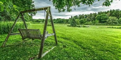 pastoral back yard setting