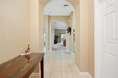 View when you walk into the home. The closed door 