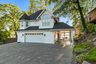 Driveway view to lake
