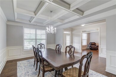 Beautiful coffered ceilings