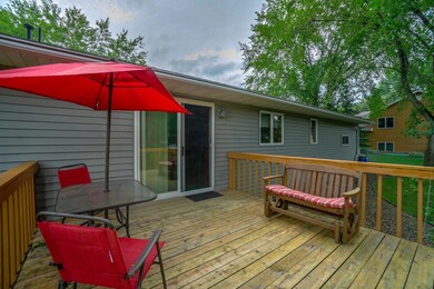 Here is what is under the snow. A nice deck with a fenced in yard.