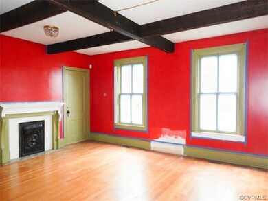 Living room; basement access