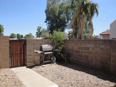 Walled in yard