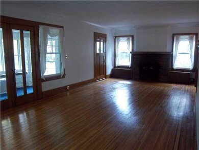 Living Room Wood burning fireplace (not represente